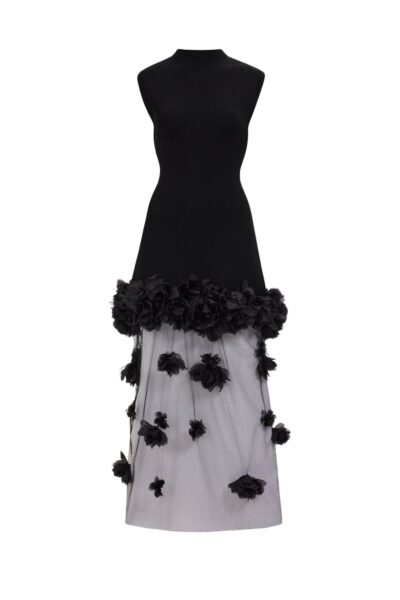 Aje Fleura Knit Midi Dress