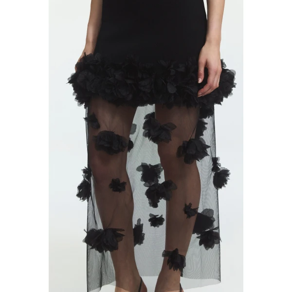 Aje Fleura Knit Midi Skirt, view 4