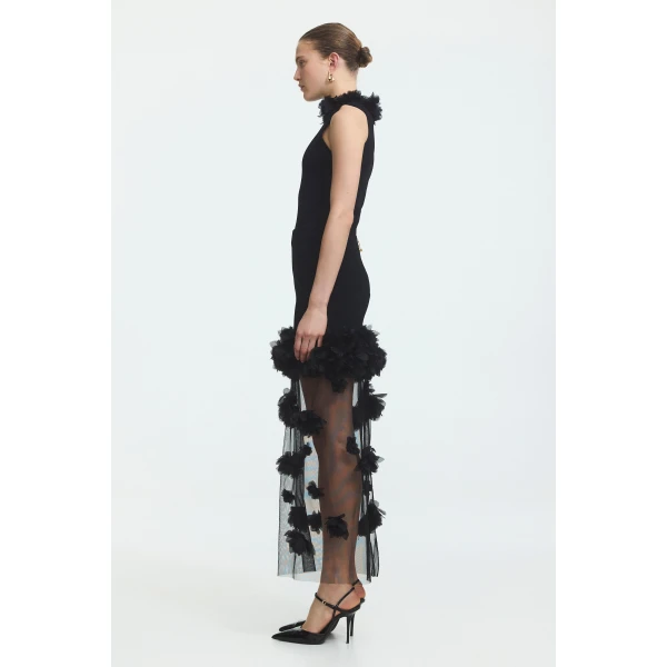 Aje Fleura Knit Midi Skirt, view 5