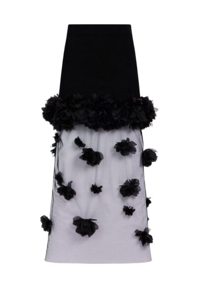 Aje Fleura Knit Midi Skirt
