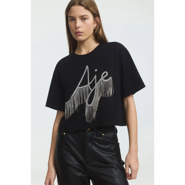 Aje Hollis Embellished Tee Top, view 3