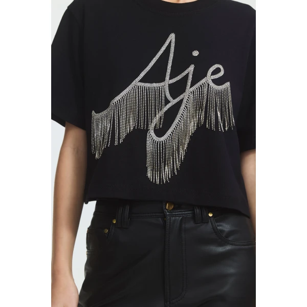 Aje Hollis Embellished Tee Top, view 4