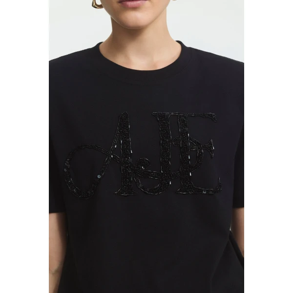 Aje Mika Embellished Tee Top, view 4