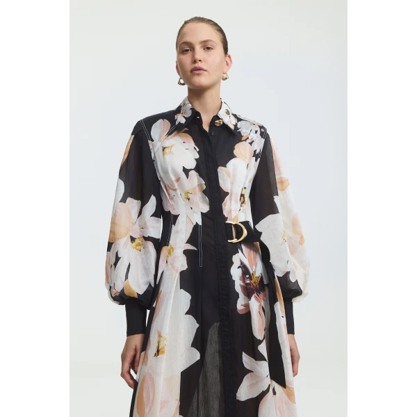 Aje Rosanna Midi Shirt Dress, view 3