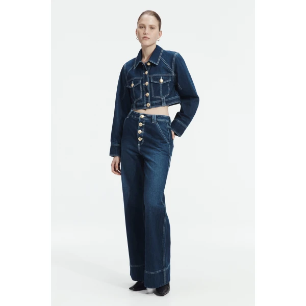 Aje Rylee Denim Jacket, view 2