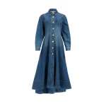 Aje Viva Denim Midi Dress