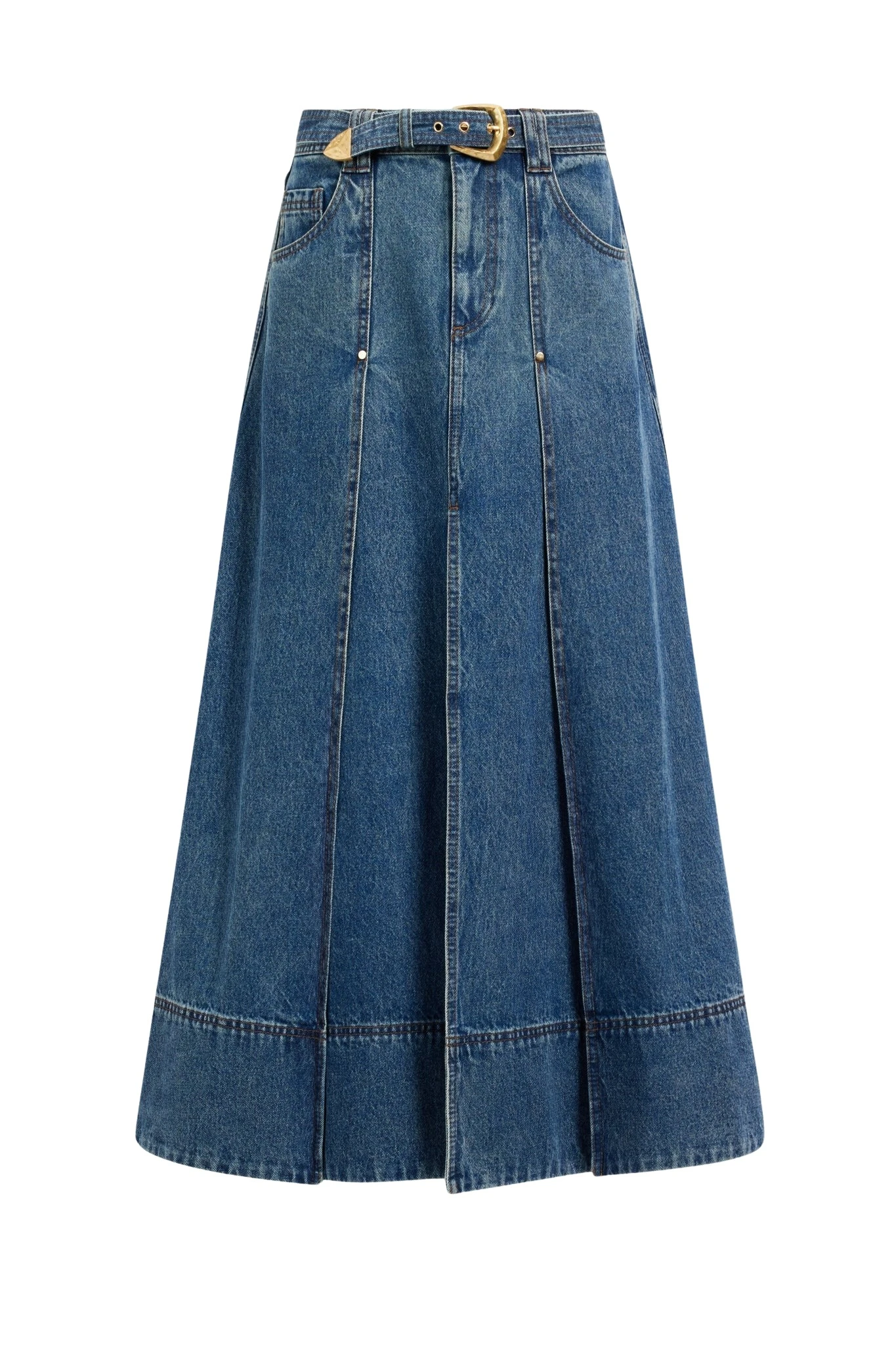 Aje-Viva-Denim-Midi-Skirt94275_nobg Aje Viva Denim Midi Skirt