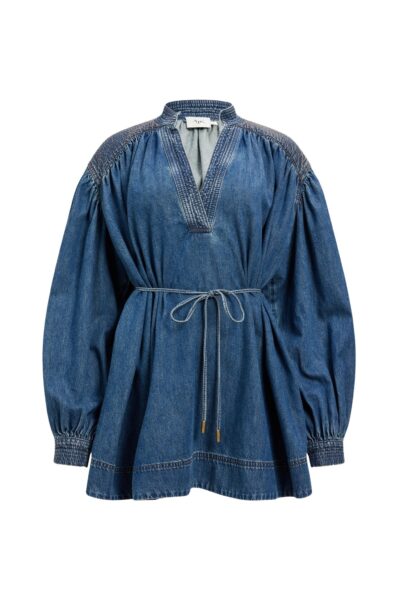 Aje Viva Denim Mini Dress