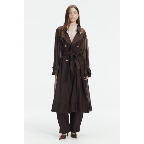 Aje Whisper Trench Coat, view 2