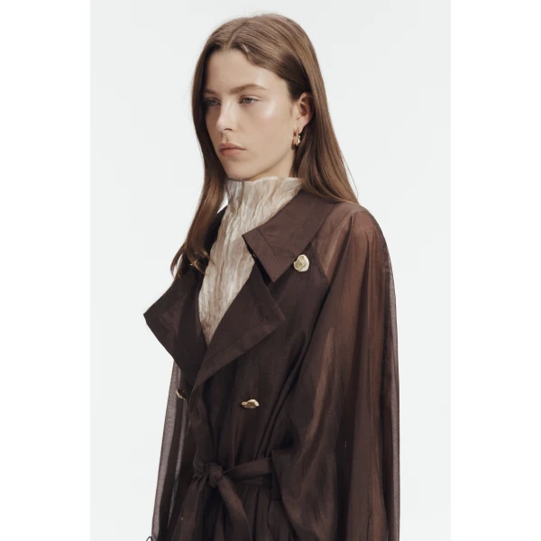 Aje Whisper Trench Coat, view 3