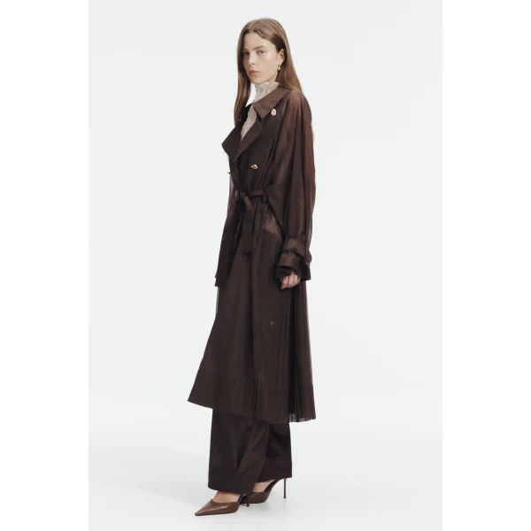 Aje Whisper Trench Coat, view 5