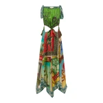 Alemais Ace Silk Scarf Dress