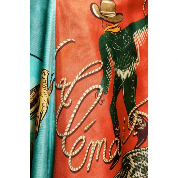 Alemais Ace Silk Scarf Dress, view 5