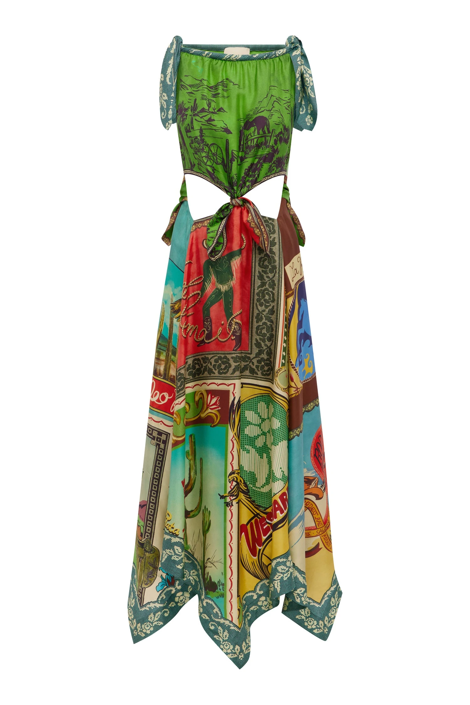 Ace Silk Scarf Dress by Alemais - Dresses Alemais Ace Silk Scarf Dress