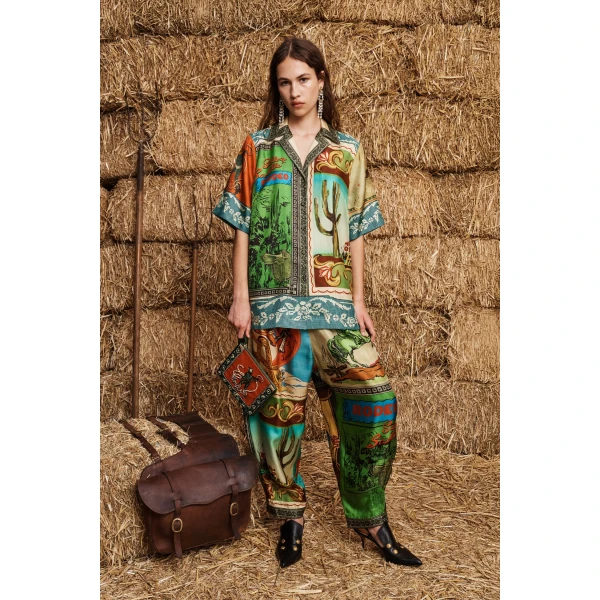 Alemais Ace Silk Shirt, view 2