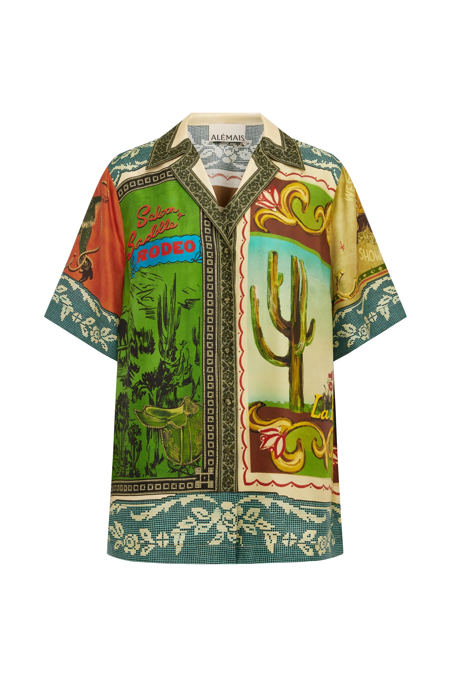 Ace Silk Shirt by Alemais - Tops Alemais Ace Silk Shirt