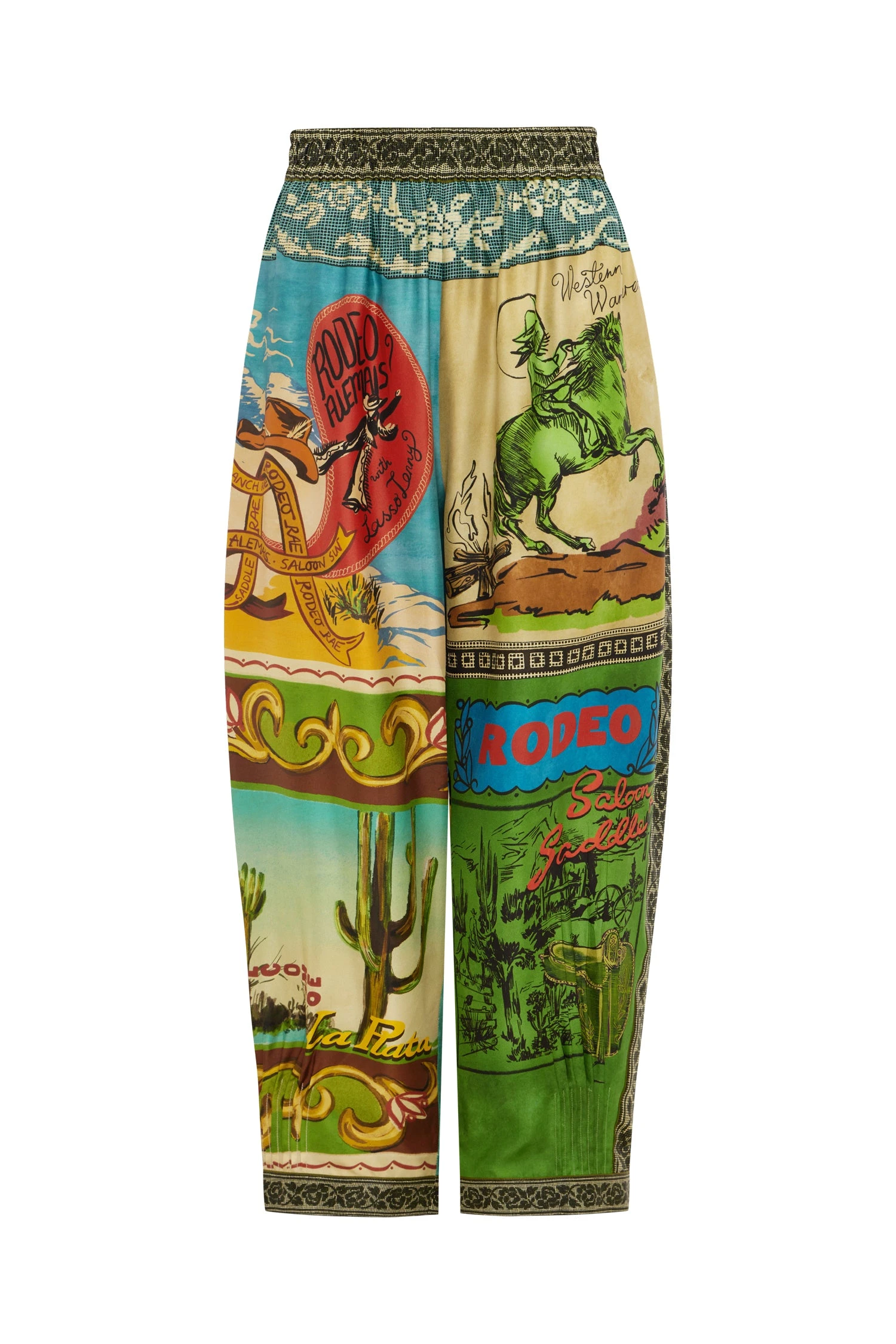 Ace Tapered Silk Pant by Alemais - Pants Alemais Ace Tapered Silk Pant