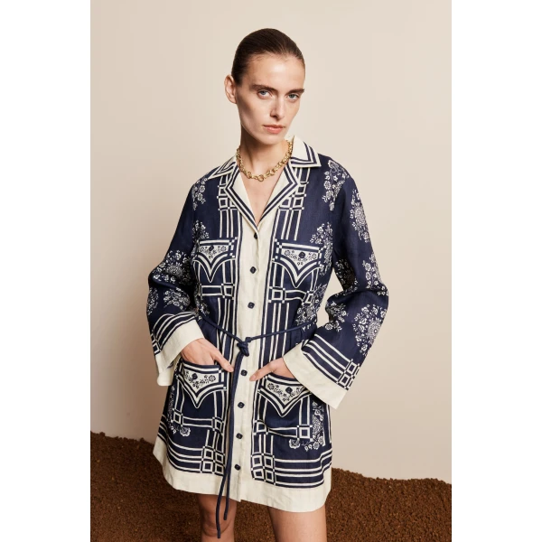 Alemais Banderra Mini Dress, view 6