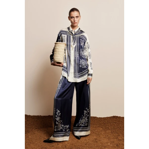 Alemais Banderra Silk Pant, view 2