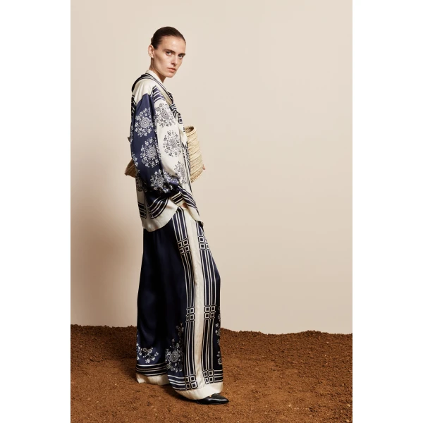 Alemais Banderra Silk Pant, view 3