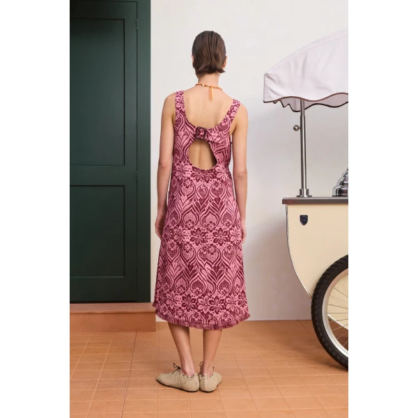 Alemais Blondie Midi Dress, view 4