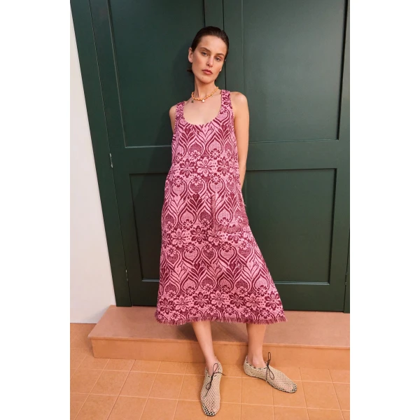 Alemais Blondie Midi Dress, view 6