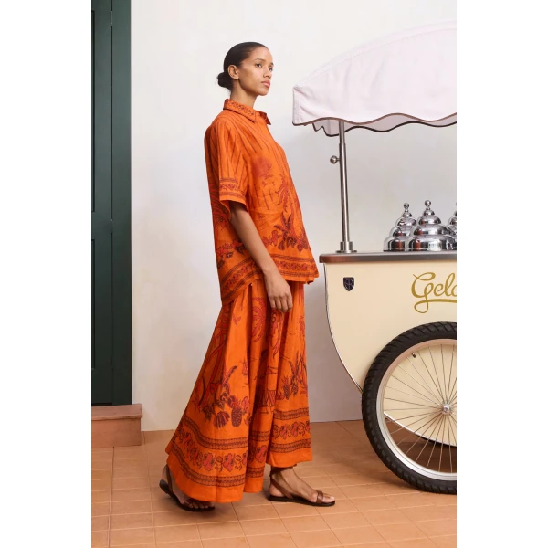Alemais Boathouse Midi Skirt, view 3