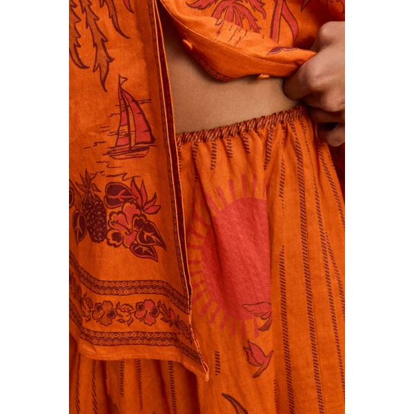 Alemais Boathouse Midi Skirt, view 5