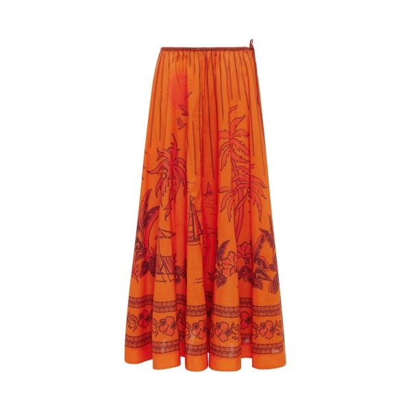 Alémais Boathouse Midi Skirt