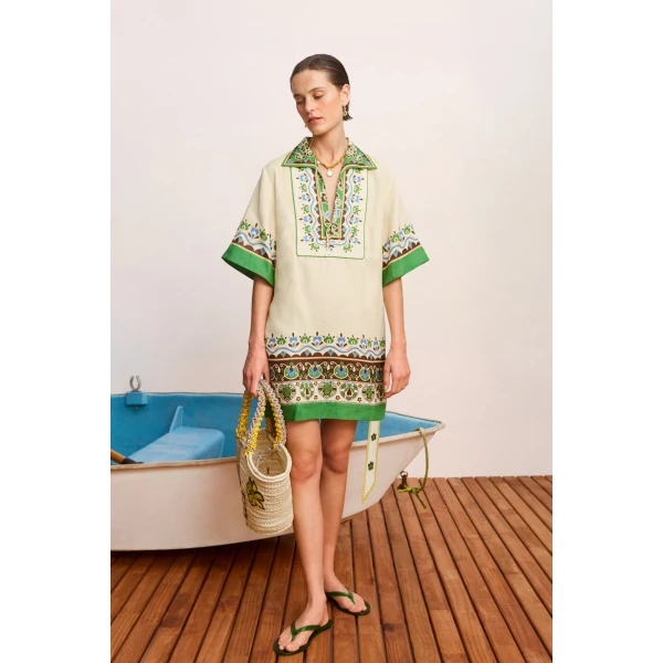 Alemais Bridgette Mini Shirtdress Dress, view 2