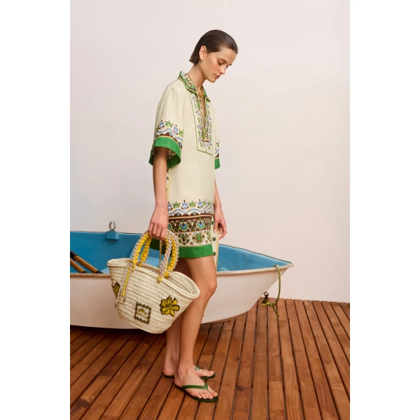 Alemais Bridgette Mini Shirtdress Dress, view 3