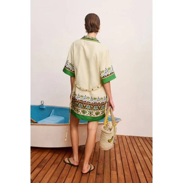 Alemais Bridgette Mini Shirtdress Dress, view 4