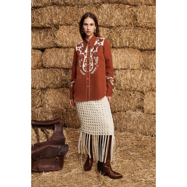 Alemais Duke Embroidered Shirt, view 2