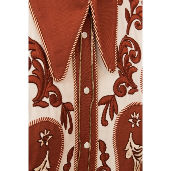 Alemais Duke Embroidered Shirt, view 5