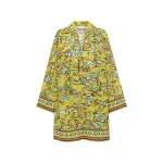 Alemais Fish Sticks Long Sleeve Mini Dress