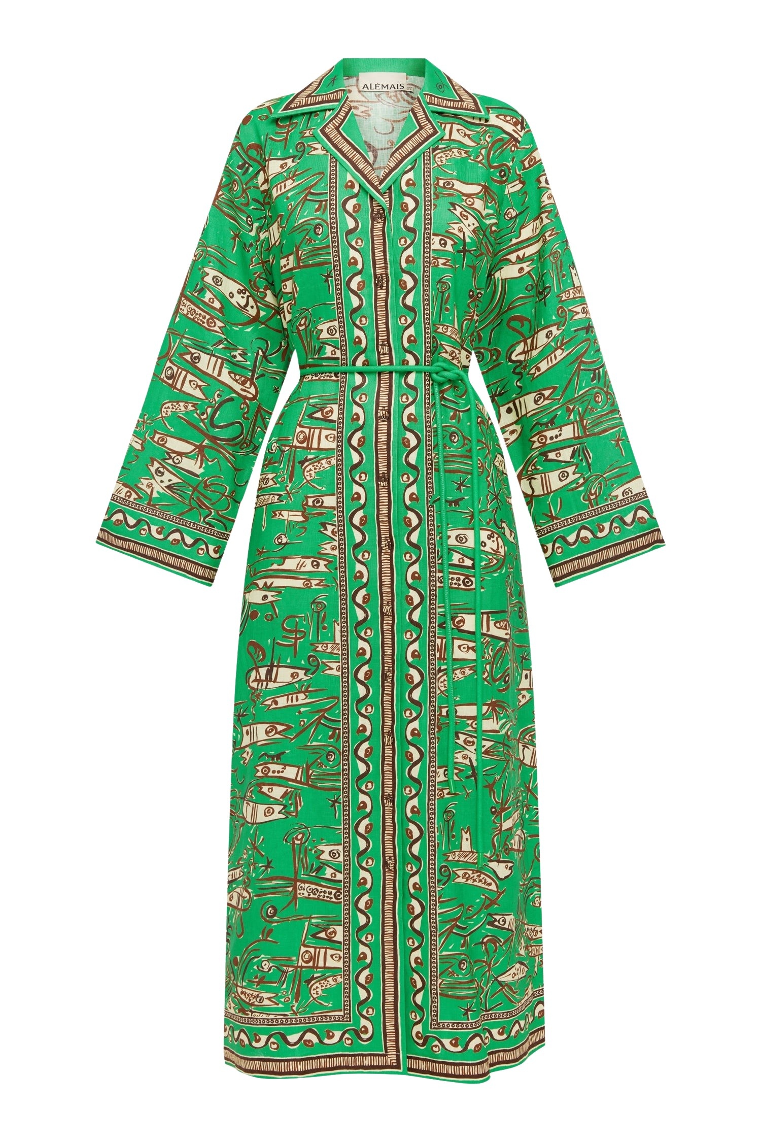 Alémais Fish Sticks Shirtdress