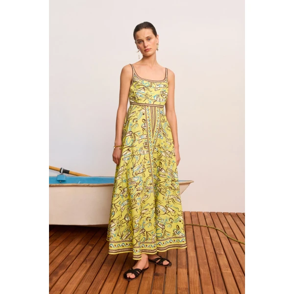 Alemais Fish Sticks Sundress Dress, view 2