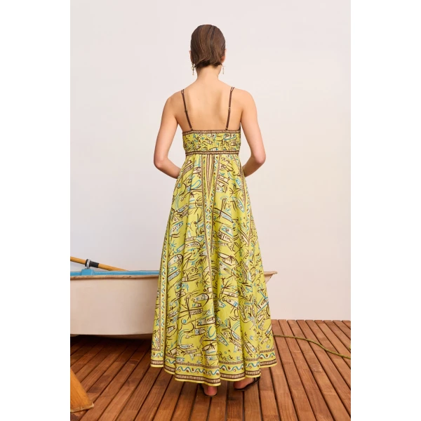 Alemais Fish Sticks Sundress Dress, view 4