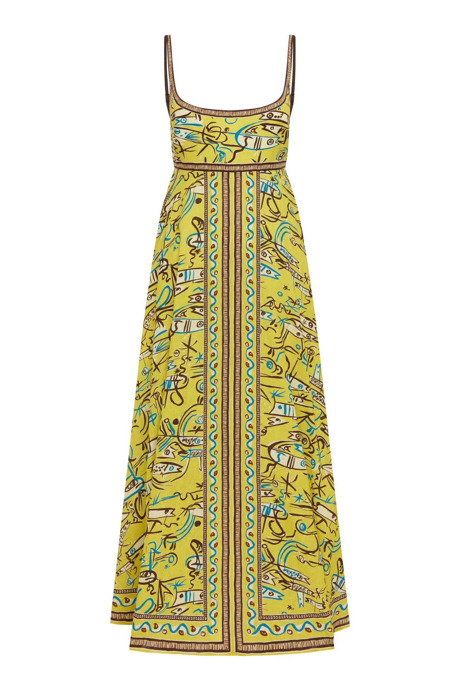 Alemais Fish Sticks Sundress Dress