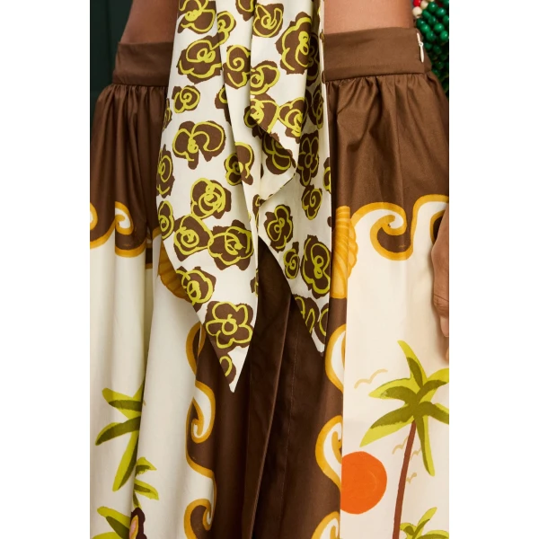 Alemais Island Cove Midi Skirt, view 5