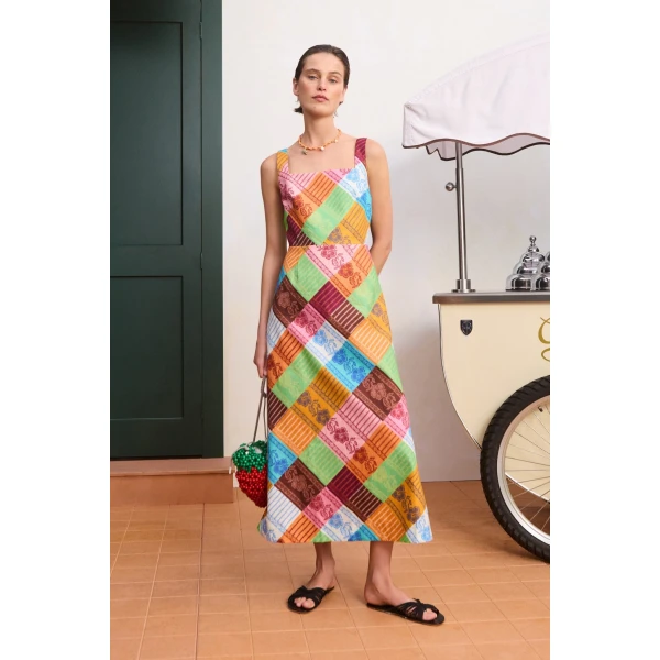 Alemais Kaleidoscope Midi Dress, view 2