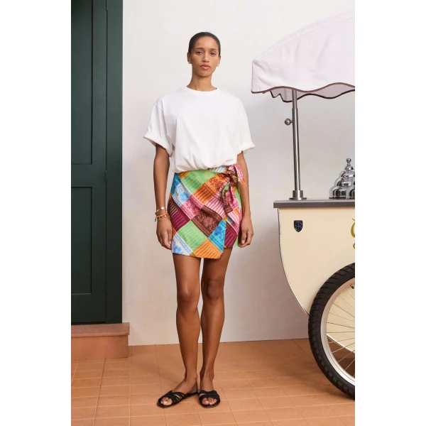 Alemais Kaleidoscope Sarong Skirt, view 2