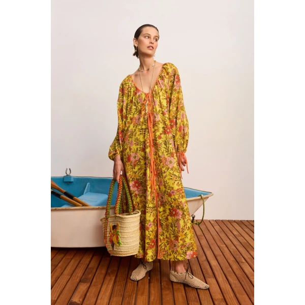 Alemais Kitty Tie Front Shirtdress Dress, view 2