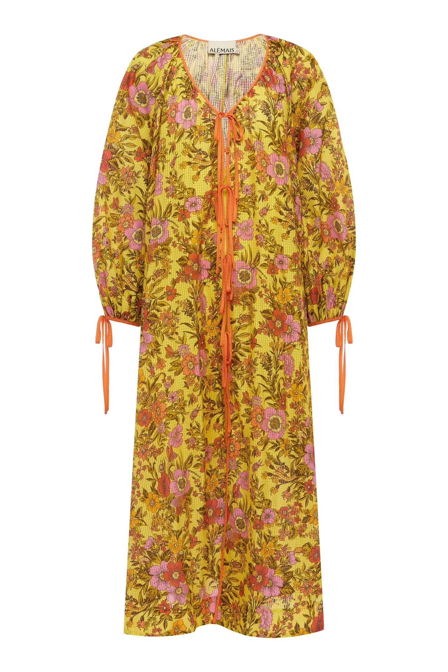 Kitty Tie Front Shirtdress by Alemais - Dresses Alemais Kitty Tie Front Shirtdress Dress