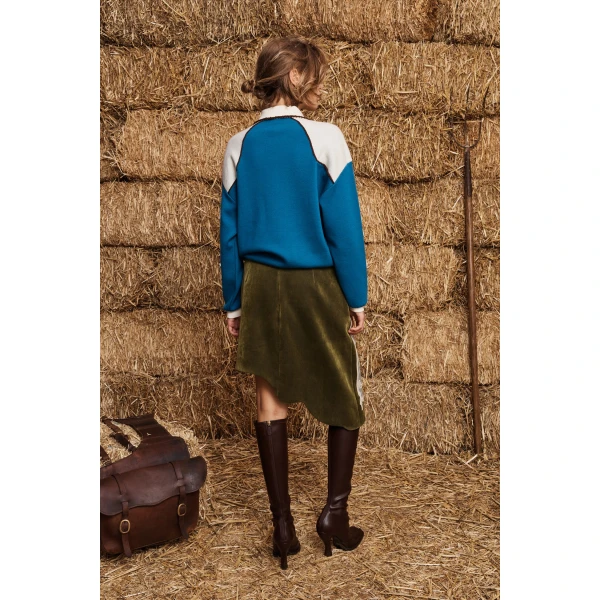 Alemais Lasso Knit Polo Azure, view 4