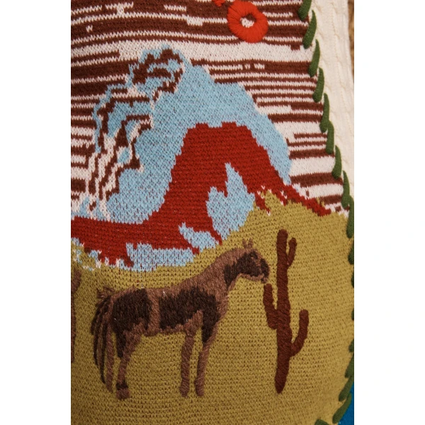 Alemais Lasso Patchwork Knit Dress, view 5