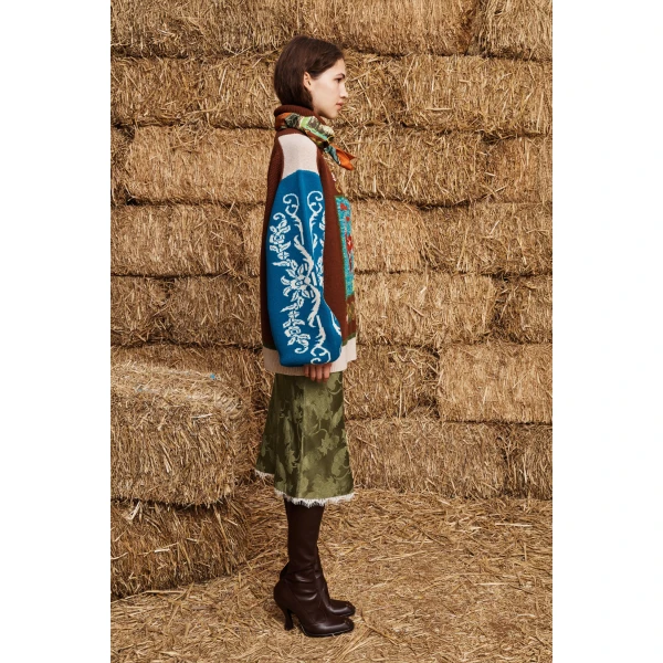 Alemais Lasso Patchwork Knit Sweater, view 3