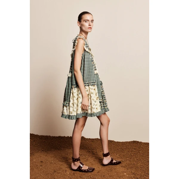 Alemais Outrider Seersucker Mini Dress, view 3