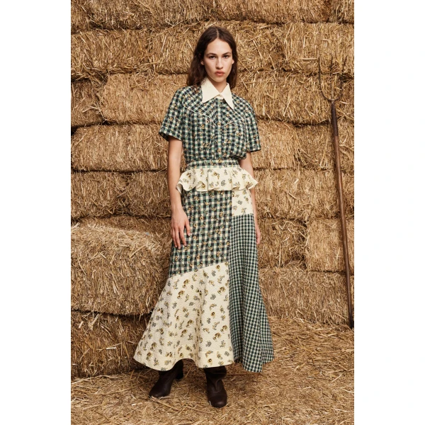 Alemais Outrider Seersucker Skirt, view 2
