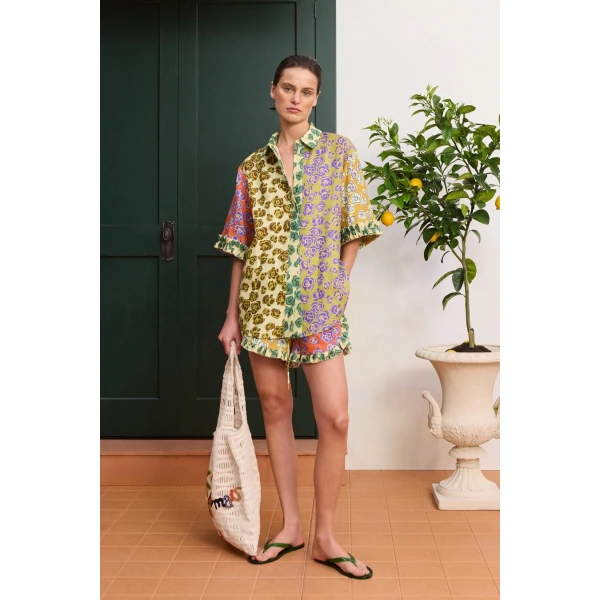 Alemais Patty Spliced Shirt, view 2